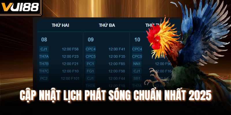 Cập nhật lịch phát sóng chuẩn nhất 2025